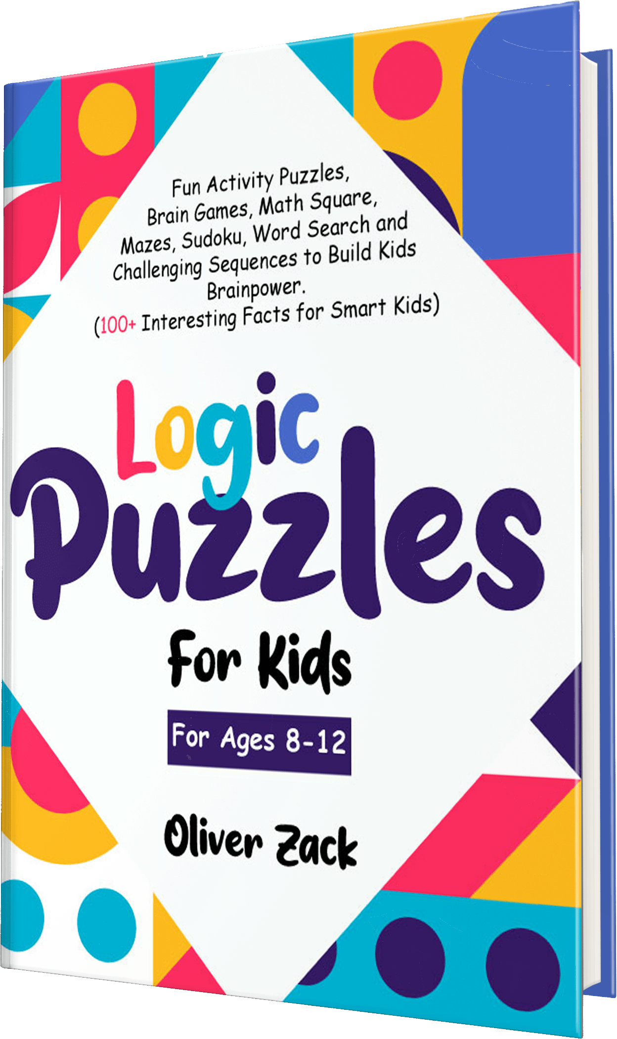 Book cover of "logic puzzles for kids" book